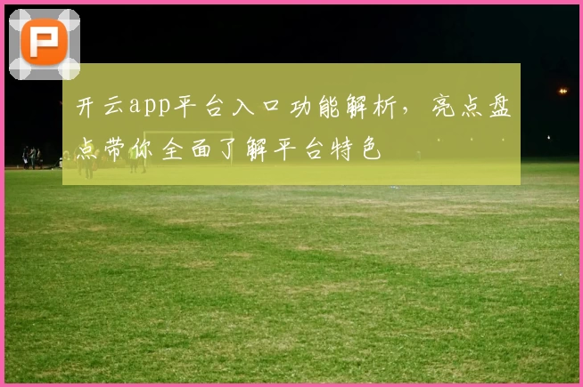 开云app平台入口功能解析，亮点盘点带你全面了解平台特色